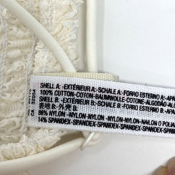 Free People Intimately Ivory White Miss DAZIE Bralette Crochet Size Medium - Picture 13 of 14